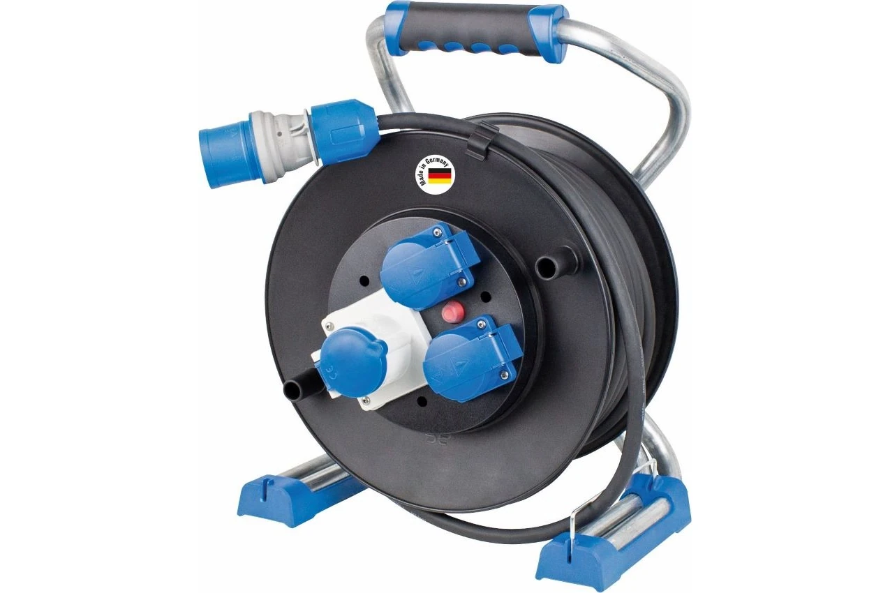 Przedłużacz bębnowy CEE kempingowy Xperts z USB Ø 285 mm 25 m H07RN-F 3G2,5 IP44