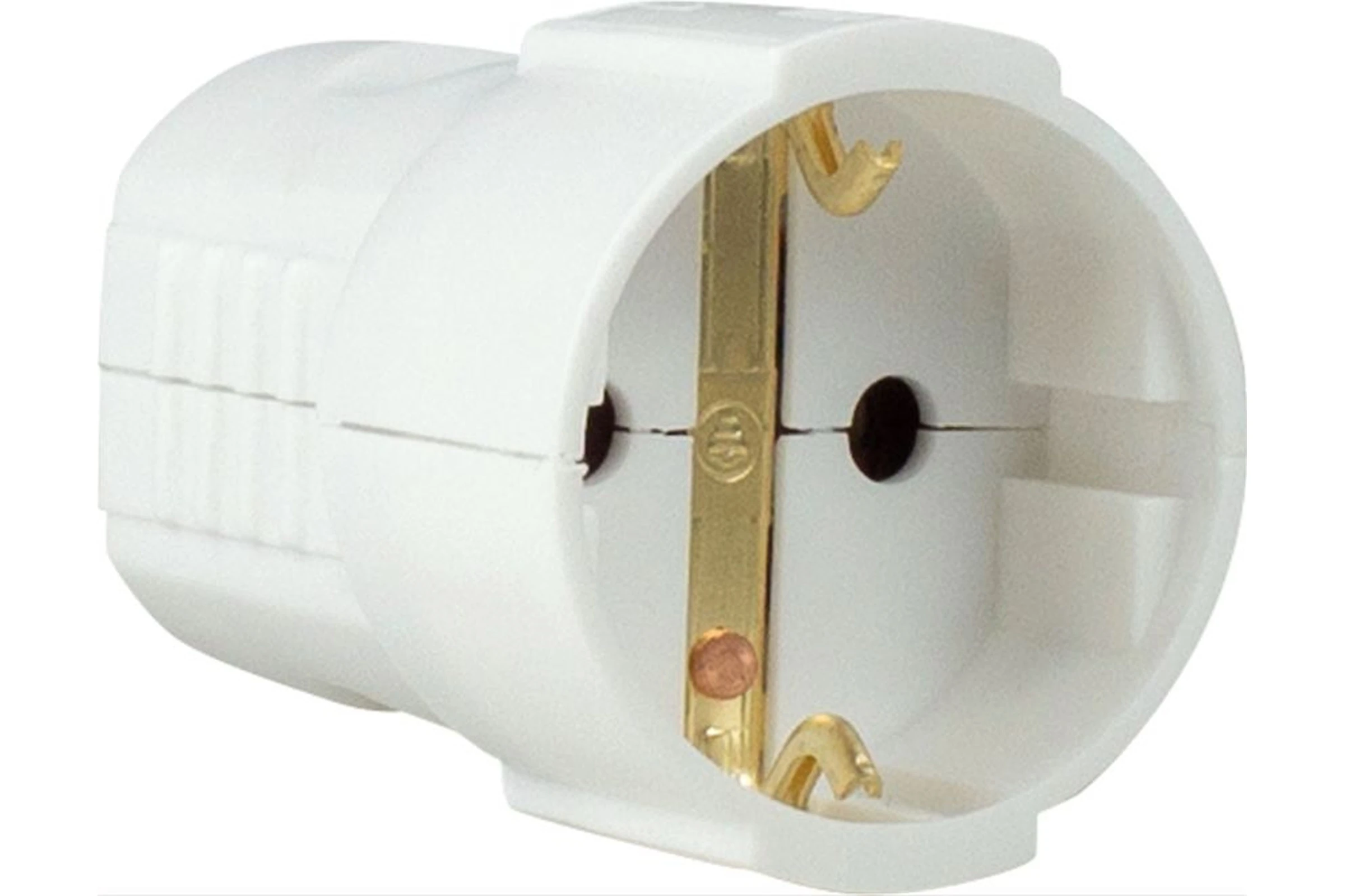 Gniazdo PVC proste z tworzywa 230 V, 16 A 2P+Z BIA IP20