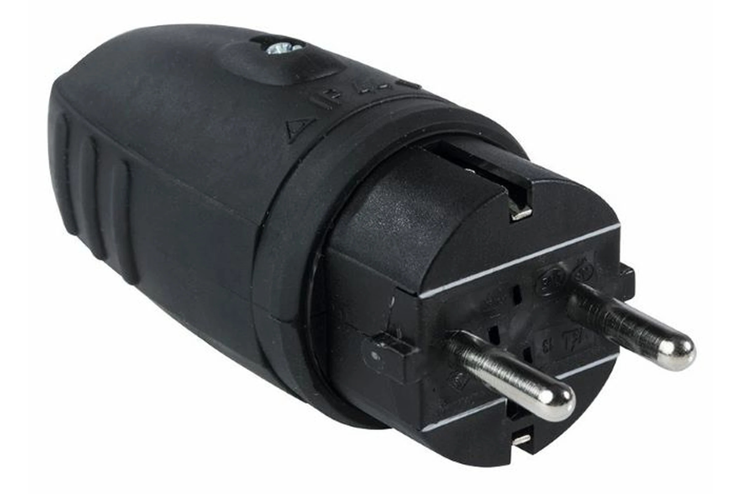 Wtyczka gumowa z uziemieniem 230 V, 16 A, 2P+Z CZA IP44