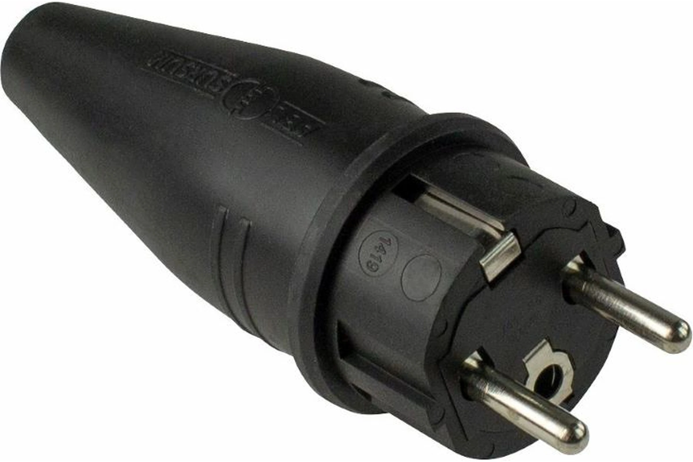 Wtyczka gumowa z uziemieniem do maks. 1,5 mm2 230 V, 16 A, 2P+Z CZA IP44