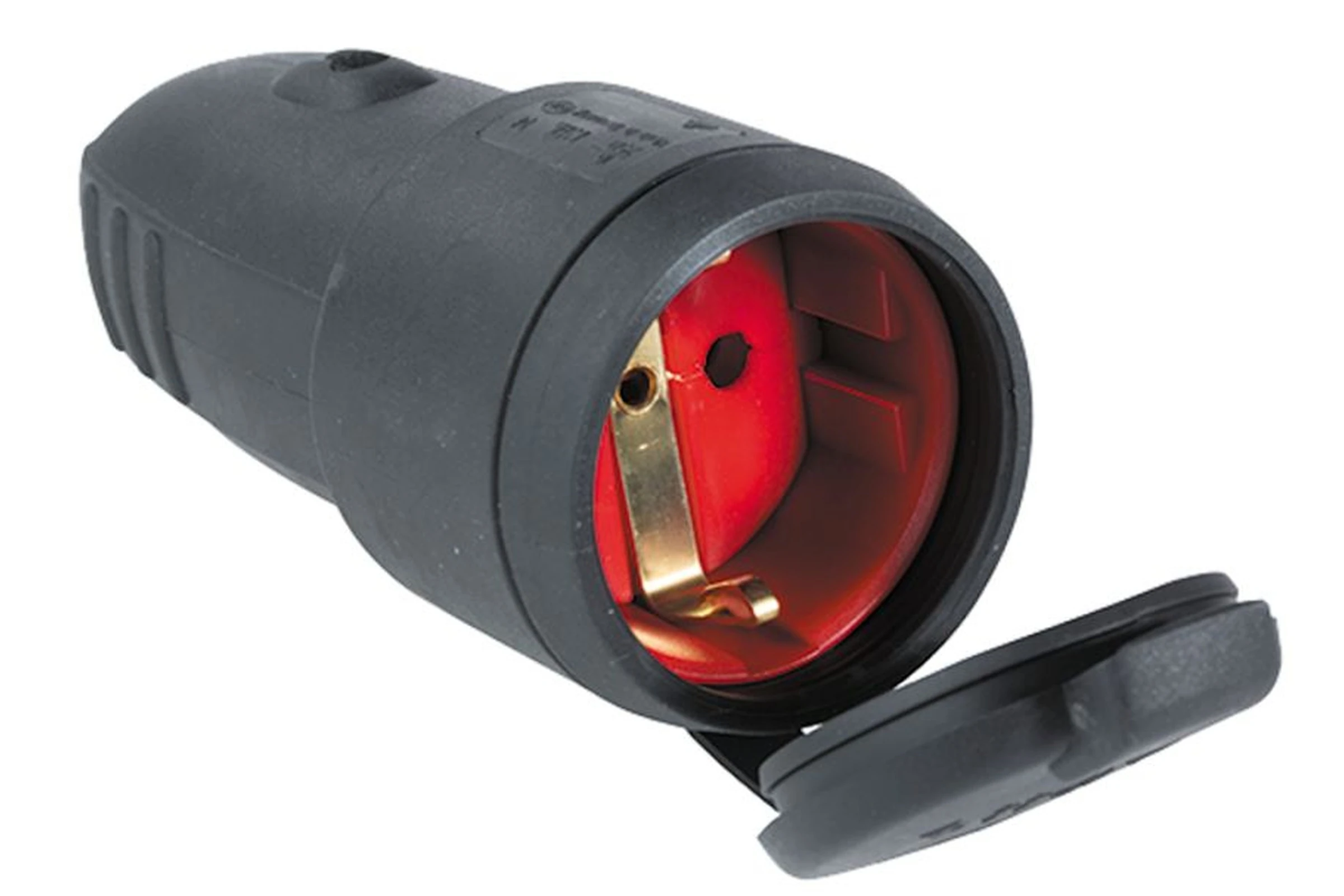 Gniazdo gumowe z uziemieniem 230 V, 16 A 2P+Z CZA IP44