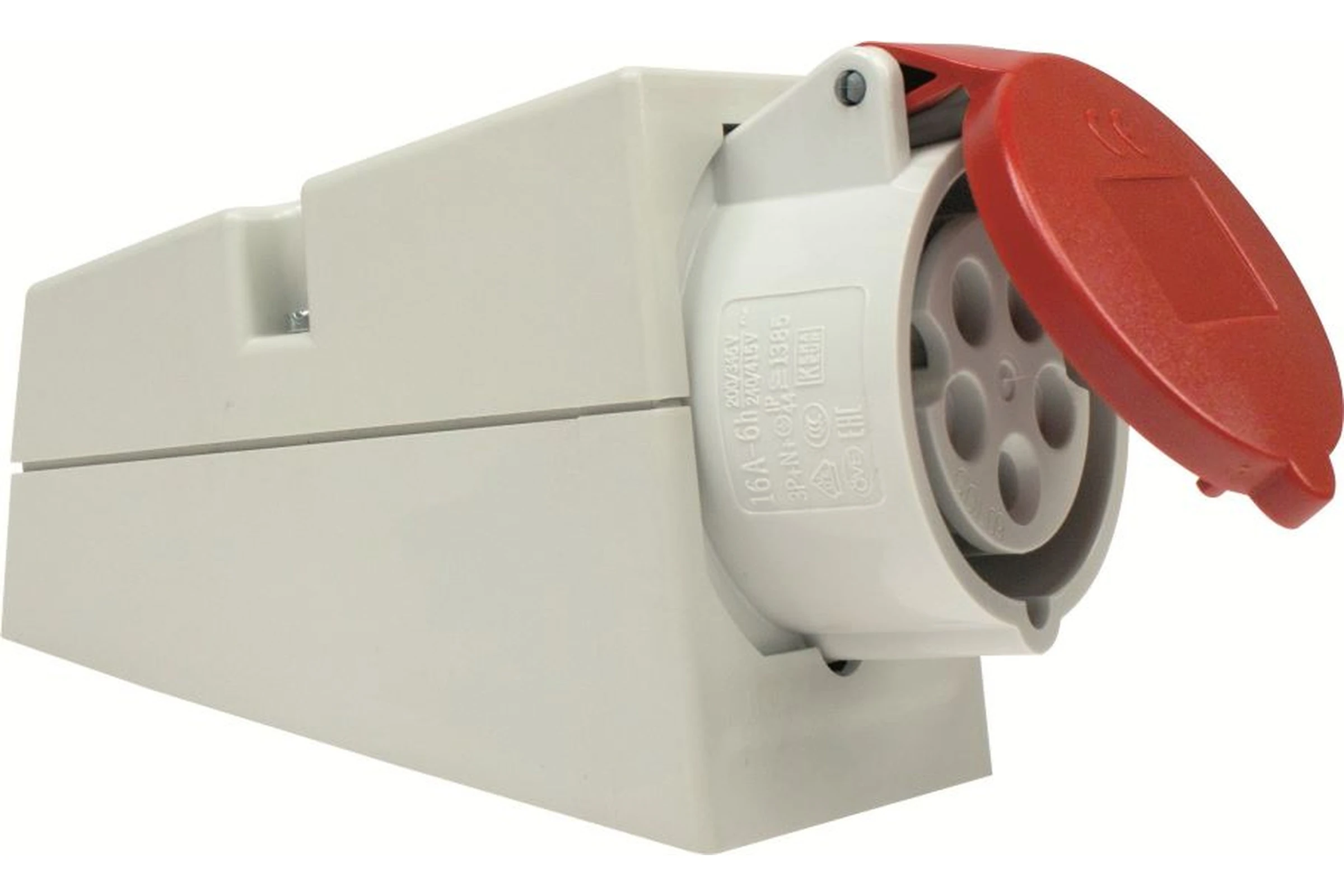 Gniazdo stałe CEE 400 V, 32 A, 5P 6h, SZA-CZE IP44