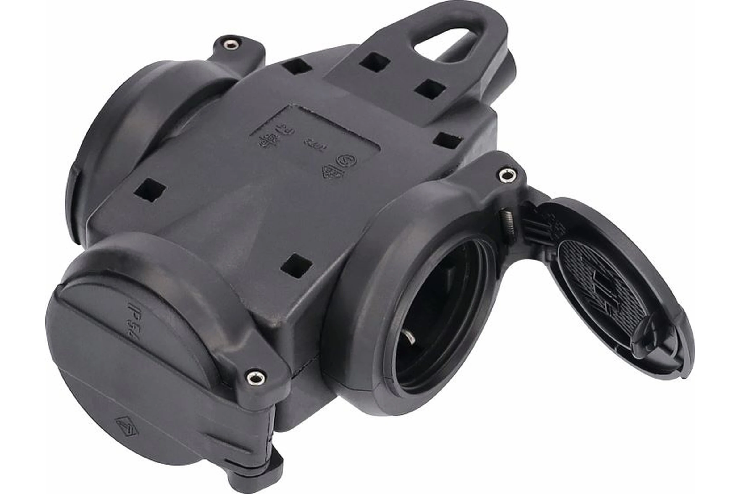 Gniazdo rozgałęziacz 3-krotny gumowy 230 V, 16 A 2P+Z CZA IP44