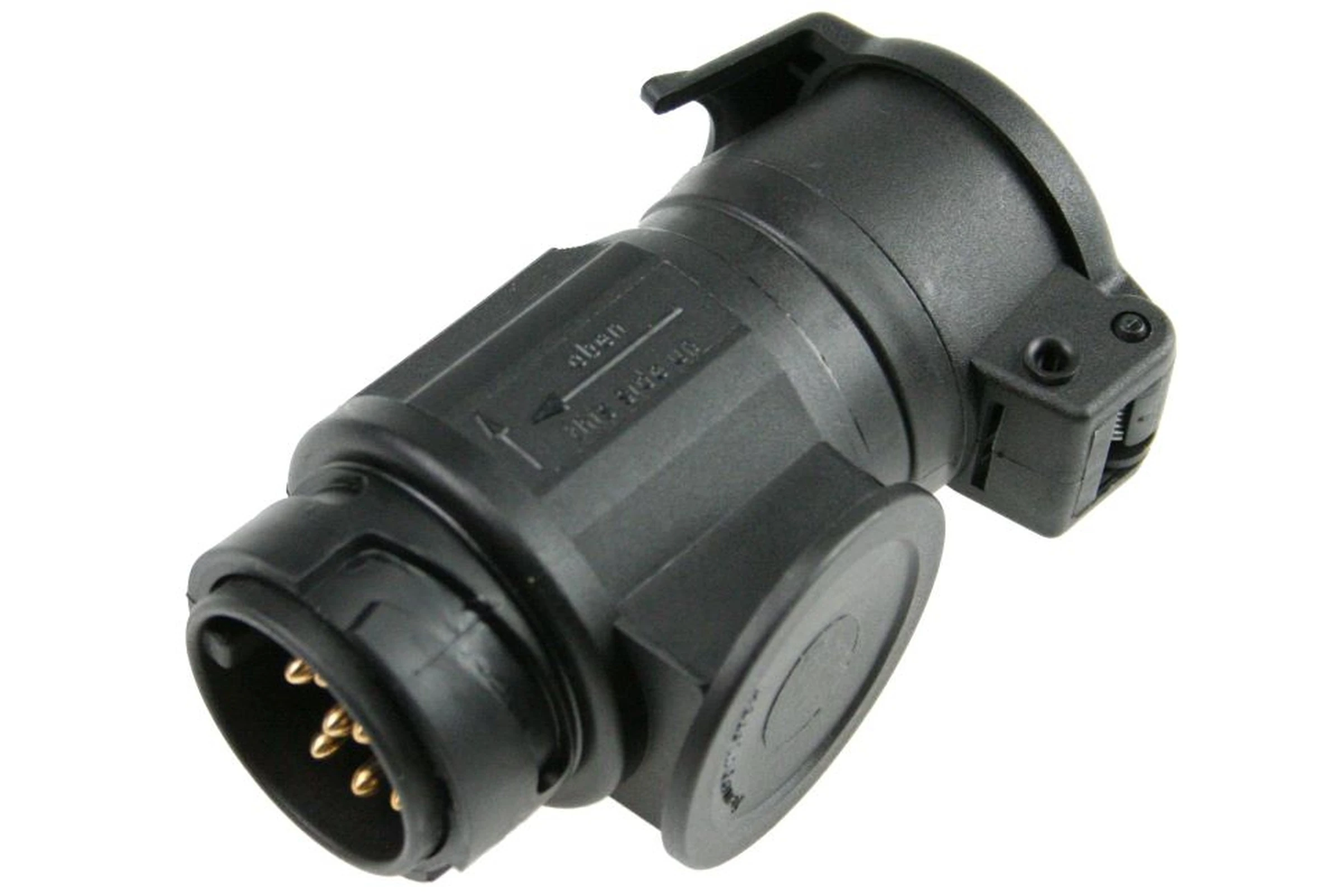 Adapter krótki do złącz samochodowych - gniazdo 13 pin na wtyczkę 7 pin