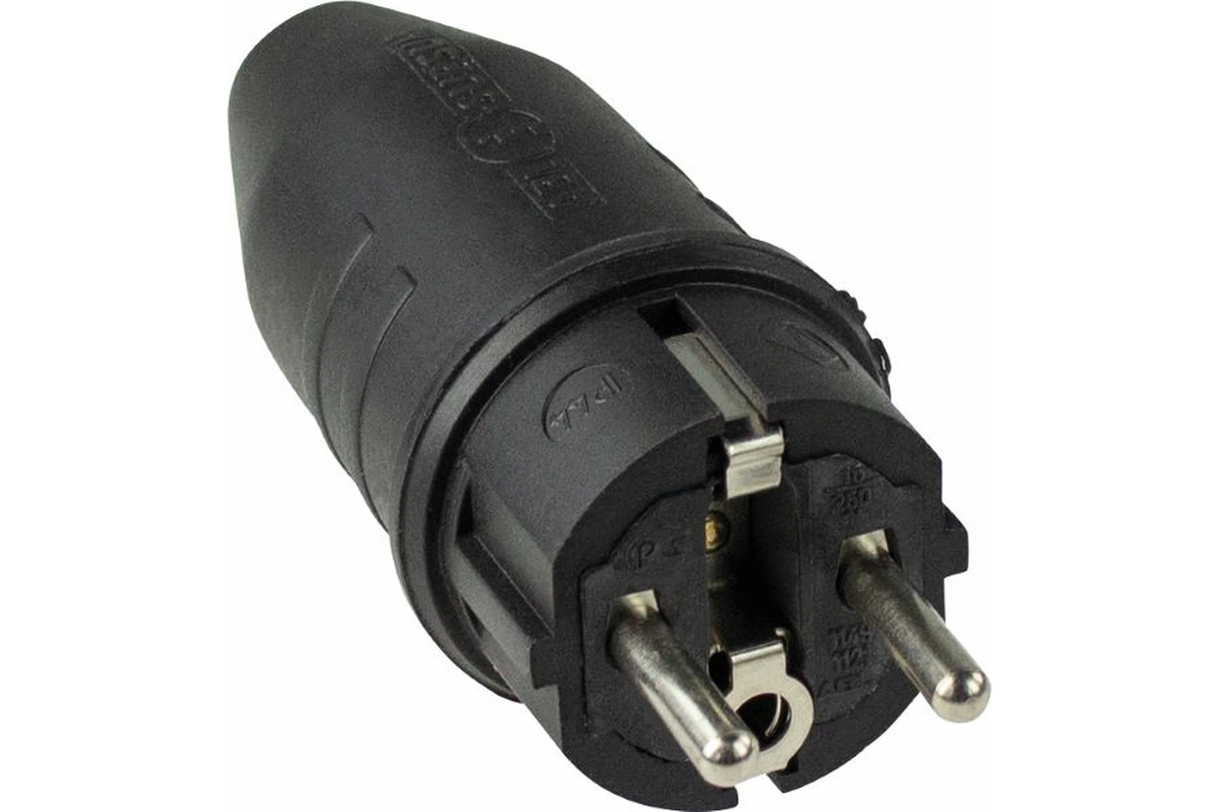 Wtyczka gumowa z uziemieniem do maks. 2,5 mm2 230 V, 16 A, 2P+Z CZA IP44