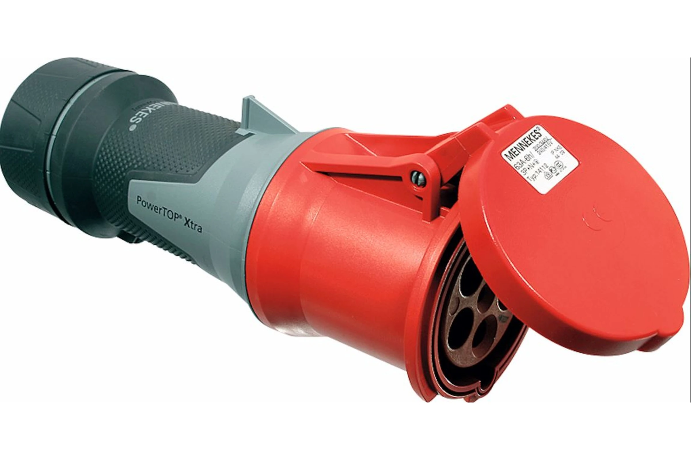 Gniazdo CEE 400 V, 63 A, 5P 6h, CZE IP44