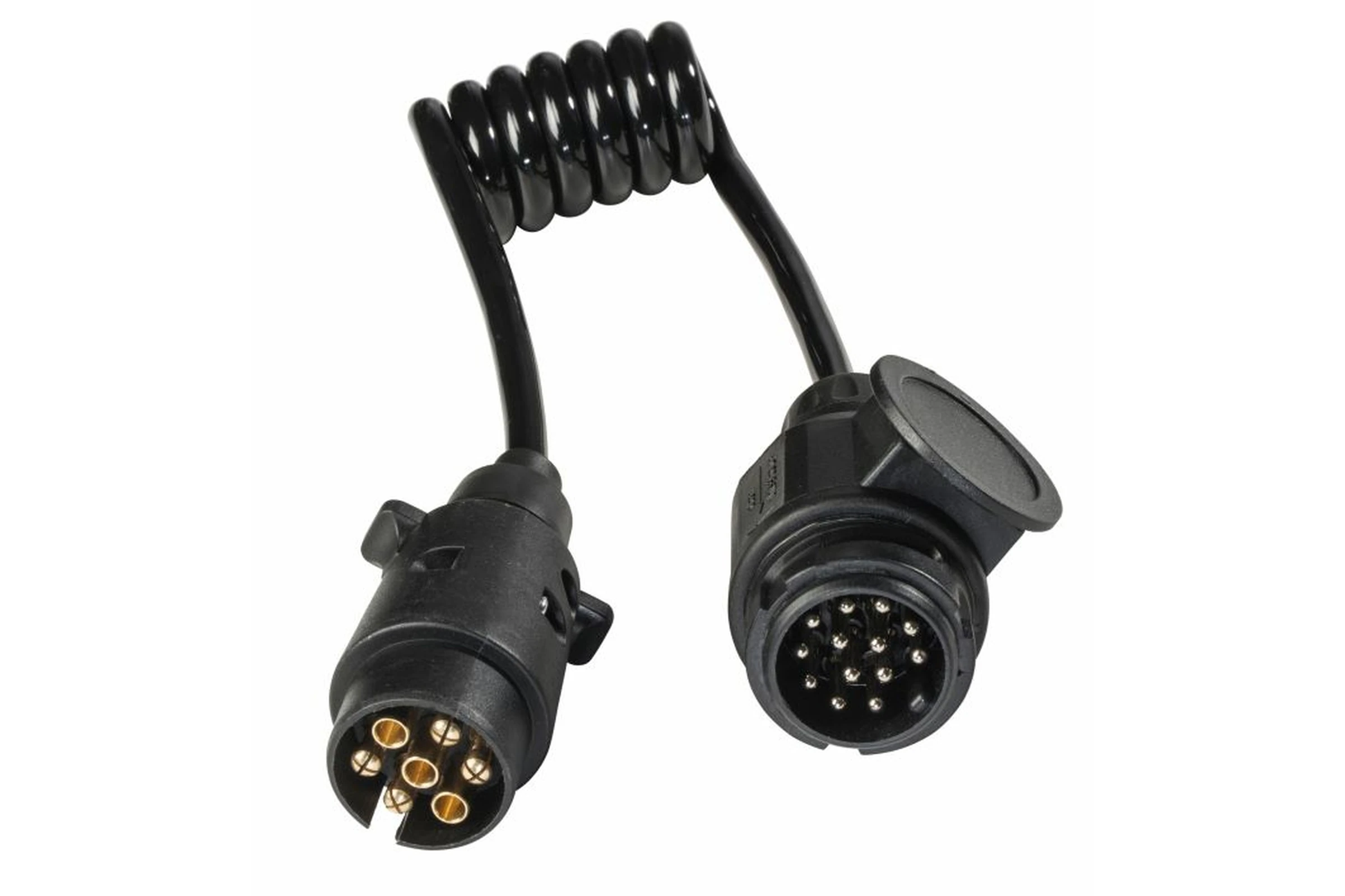Przedłużacz spiralny adapter samochodowy 13 pin na 7 pin 1 m