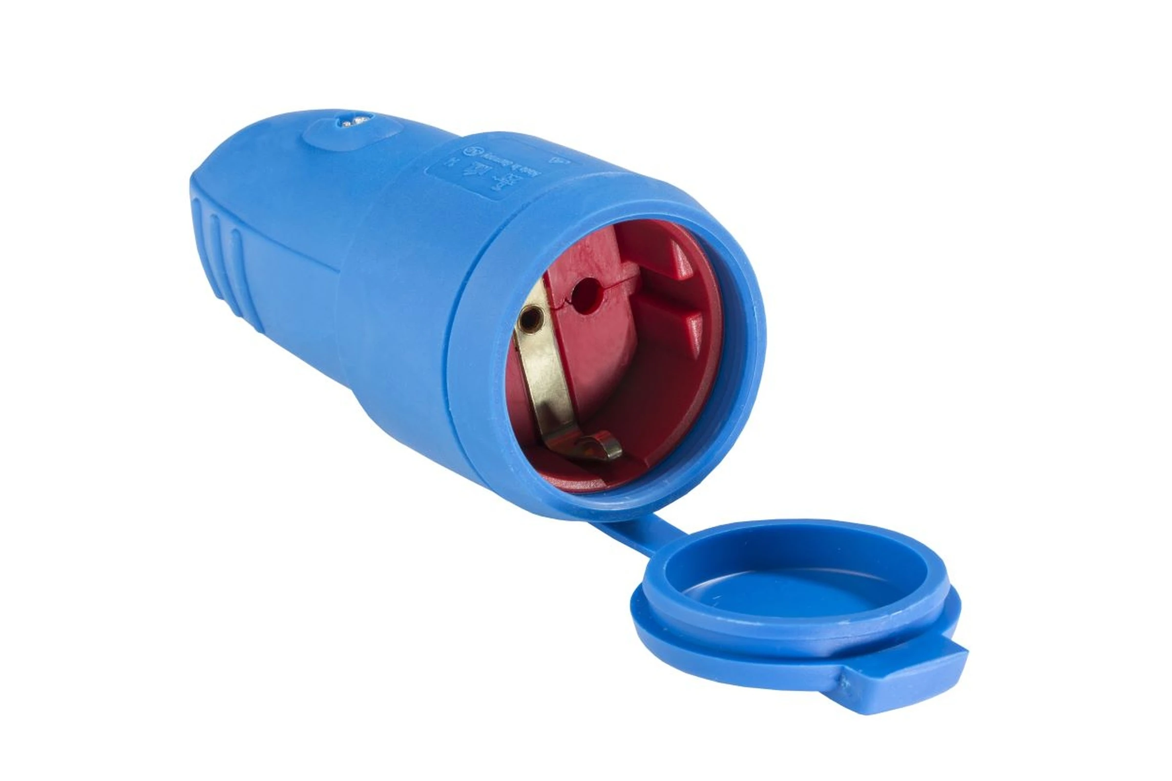 Gniazdo gumowe z uziemieniem 230 V, 16 A 2P+Z NIE IP44