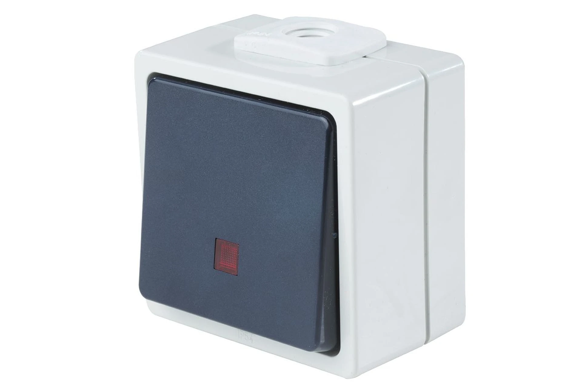 Łącznik pojedynczy podświetlany 230 V, 10 A IP54