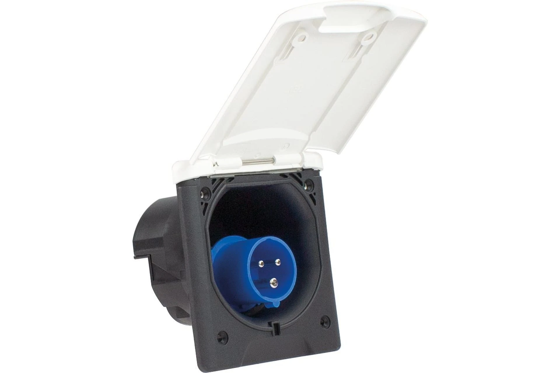 Wtyczka CEE do wbudowania z klapką magnetyczną 230 V, 16 A, 3P BIA IP44