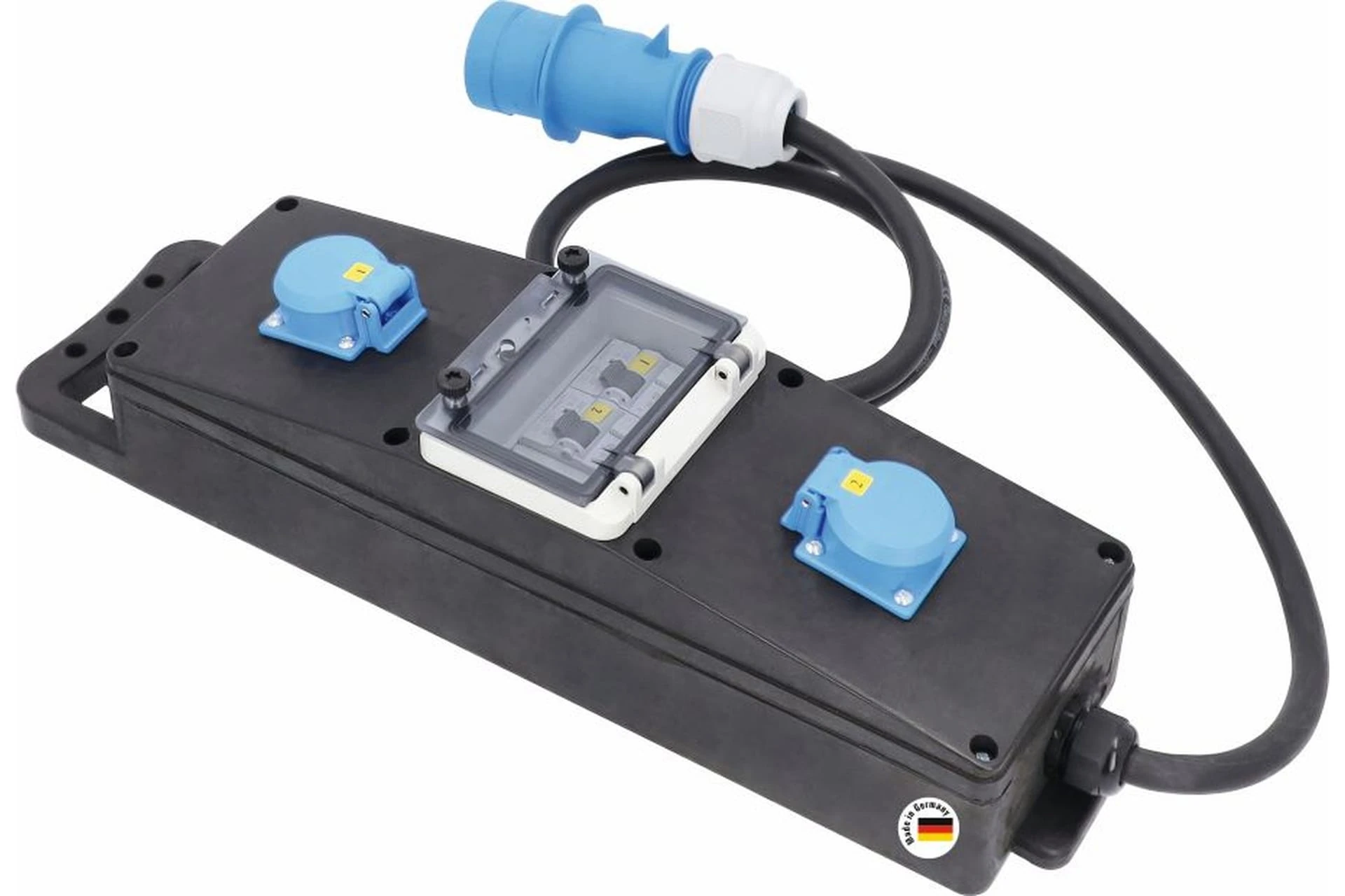 Mobilna listwa zasilająca z utwardzonej gumy G-S22 3,6 kW 2 m H07RN-F 3G6 IP44