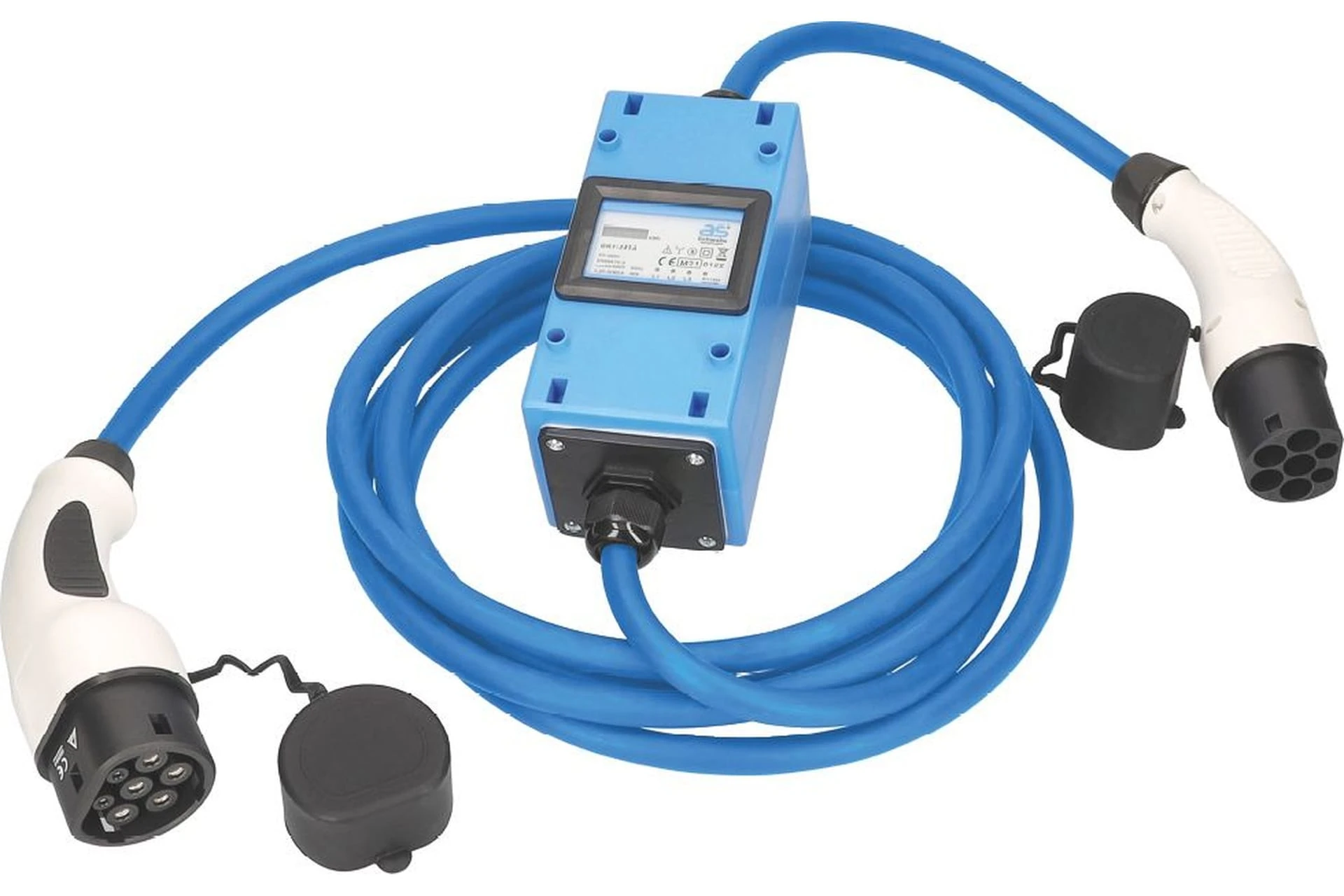 Kabel do ładowania samochodów elektrycznych Mode 3 z MIXO energy meter 400 V, 16 A, 3-fazowy