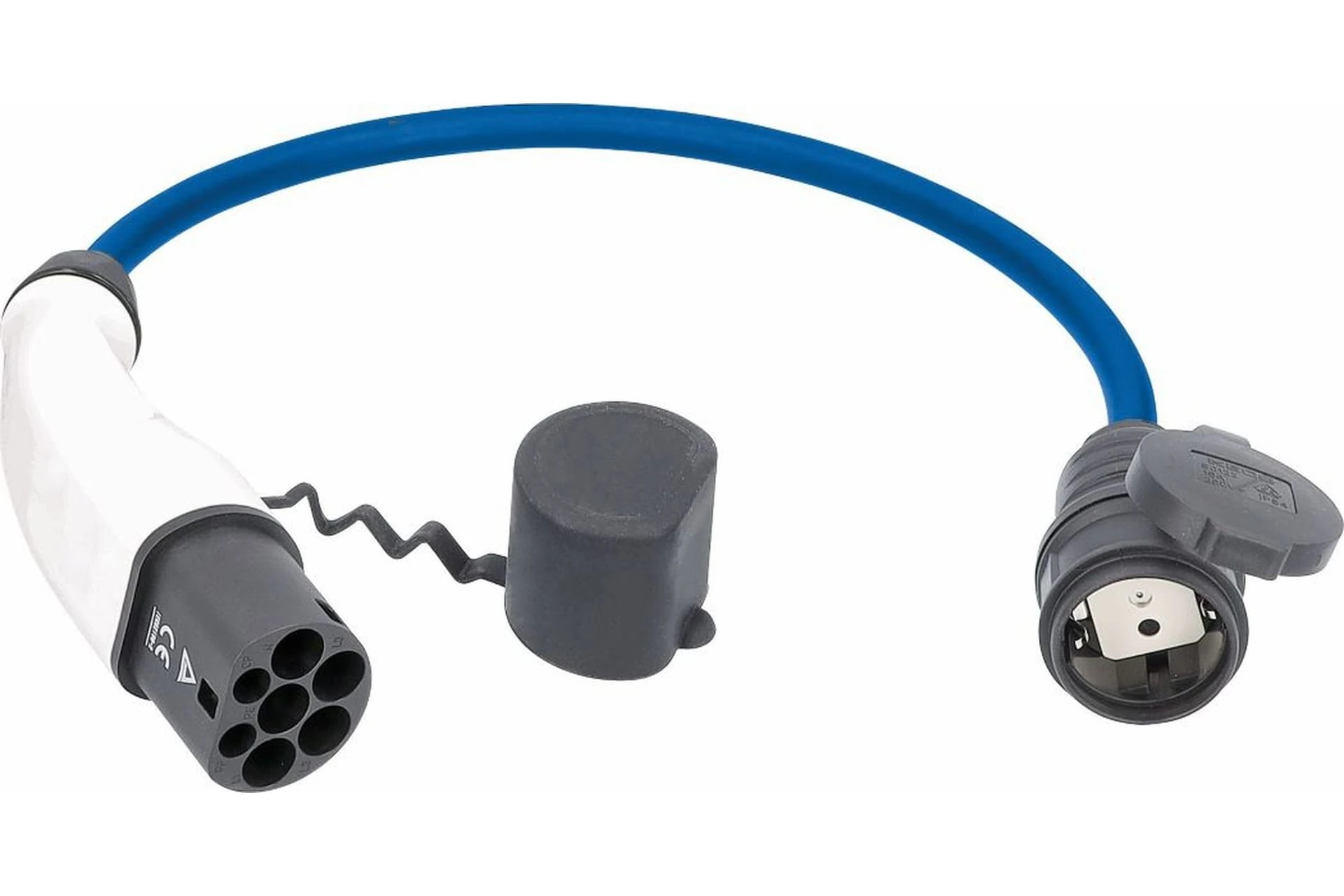 Adapter kabla do ładowania samochodów elektrycznych Mode 3 z gniazdem 230 V 2P+Z