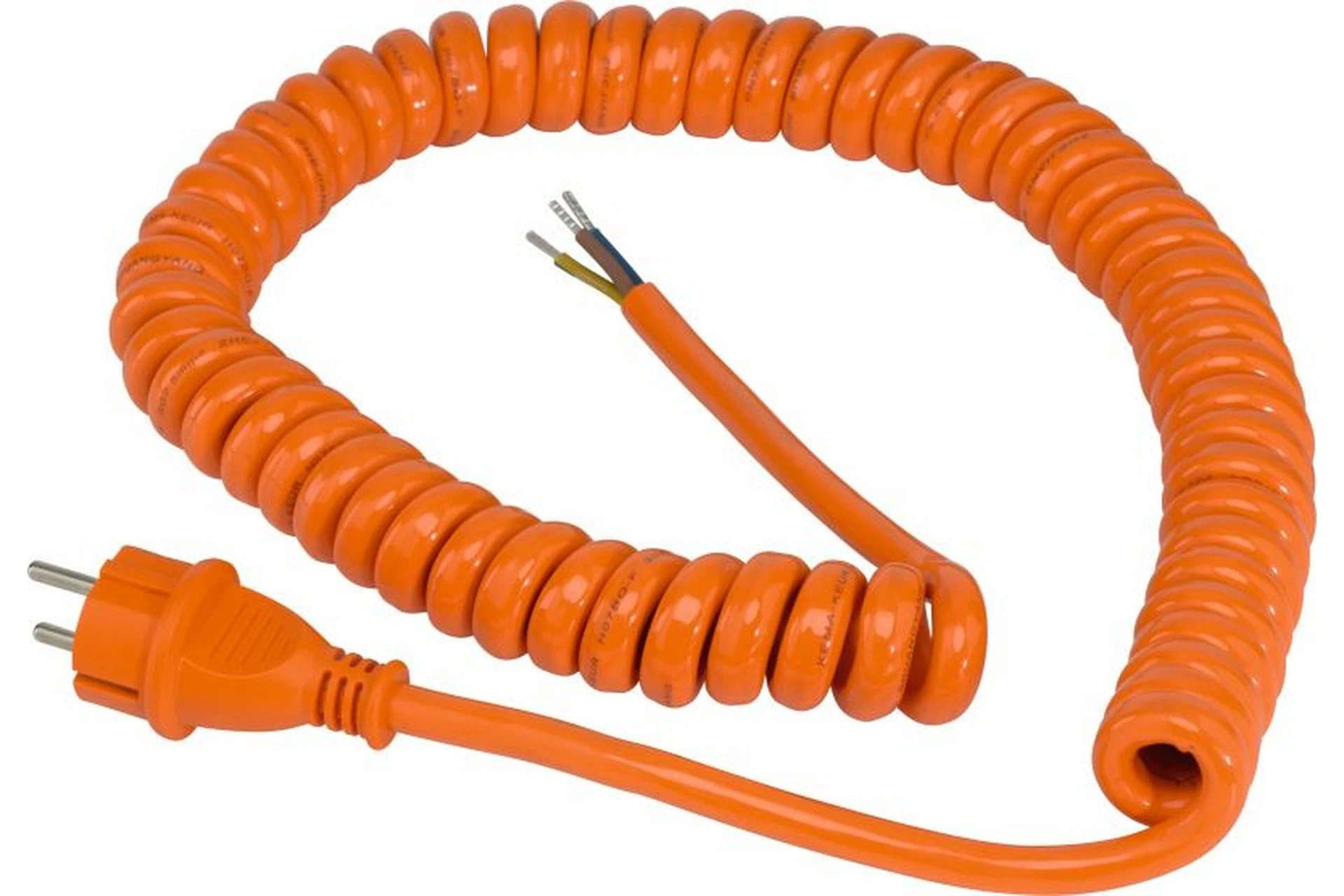Przewód przyłączeniowy spiralny 1 do 5 m H07BQ-F 3G1,5