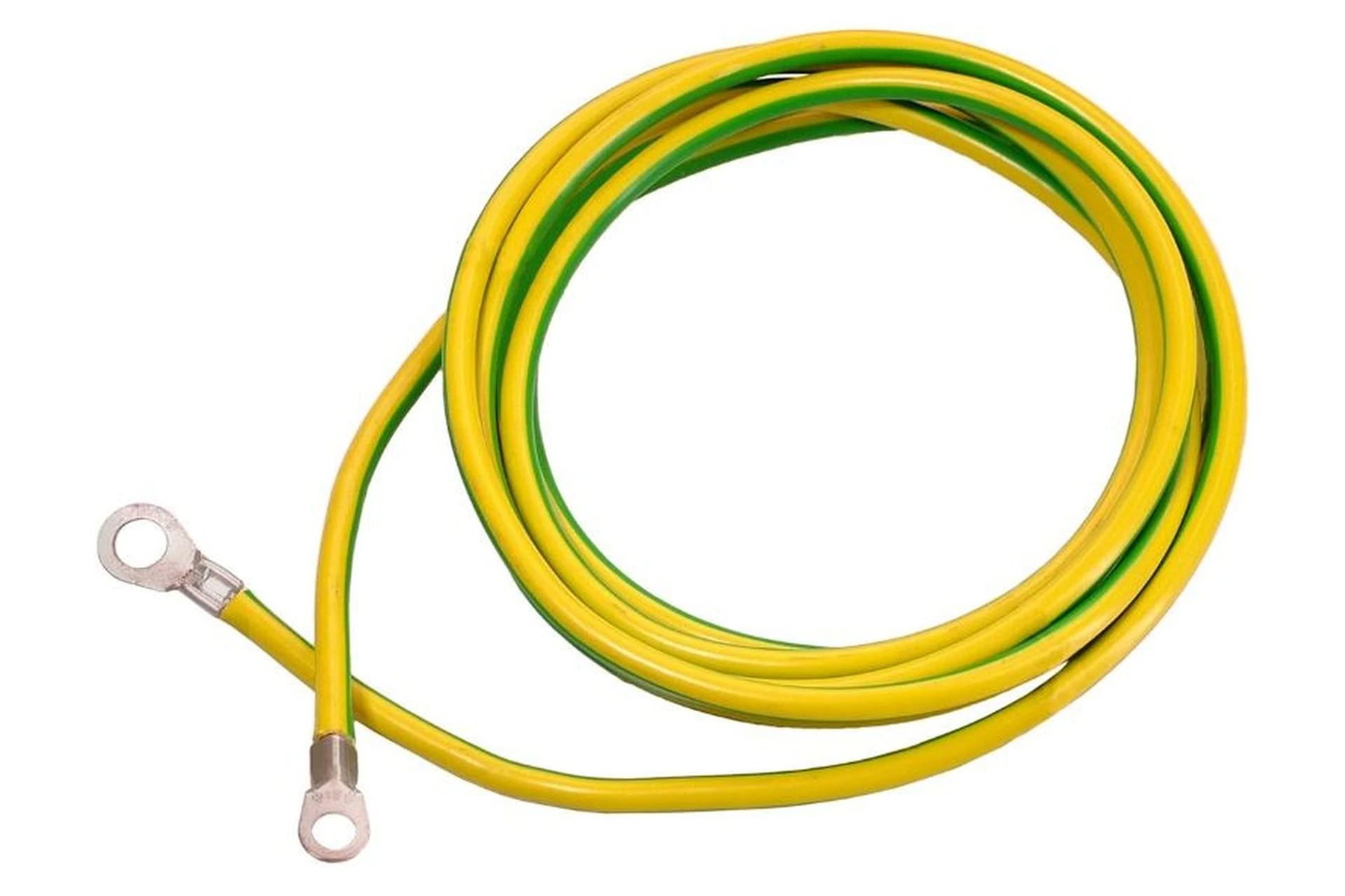 Przewód uziemiający H07V-K 16 mm, żółto zielony z oczkami M8 oraz M10