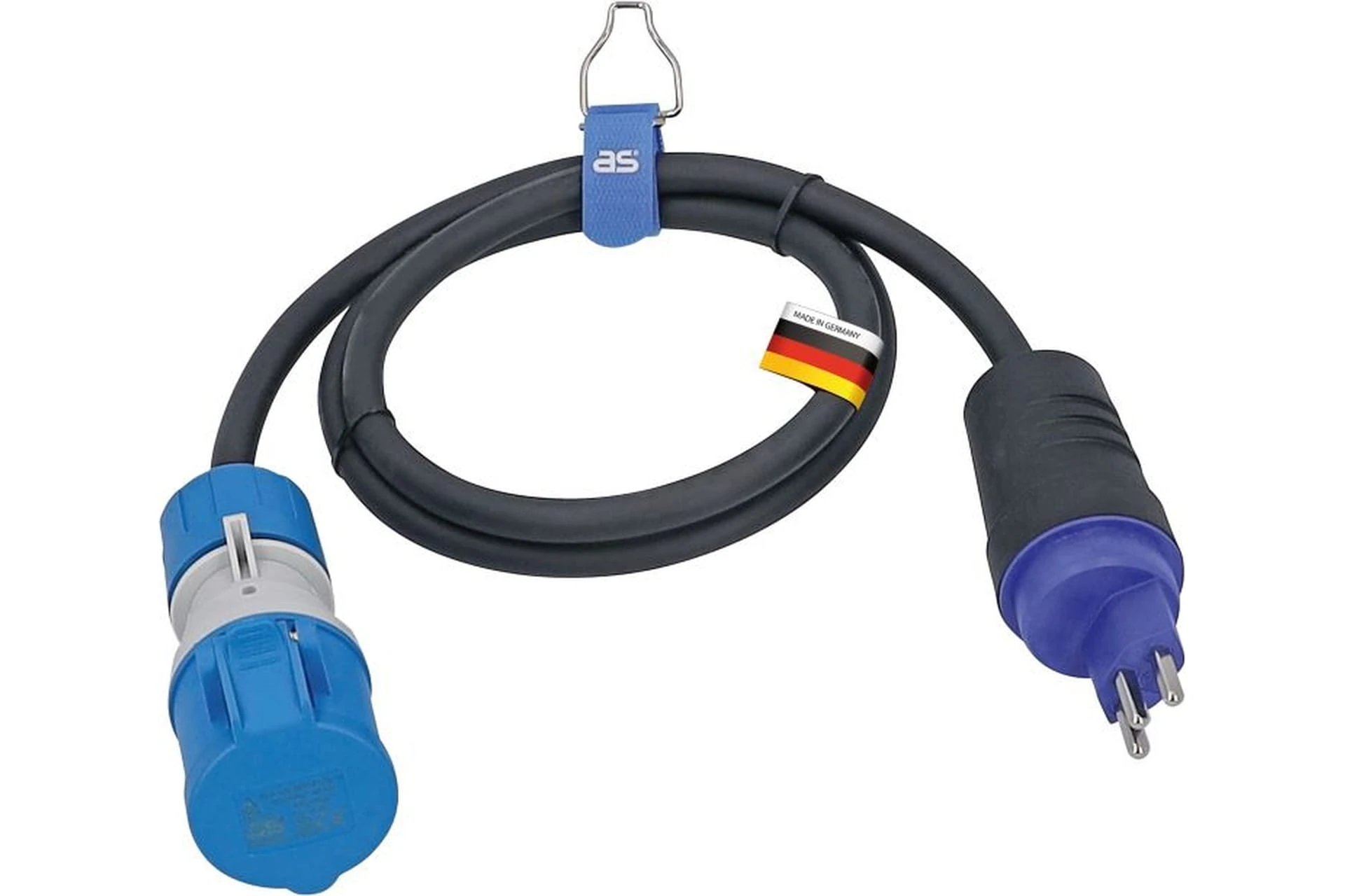 Przedłużacz adapter CEE 230 V, 16 A, 3P, wtyczka SEV type 23 na gniazdo CEE 3P PowerLight 1,5 m H07RN-F 3G2,5 CZA IP44